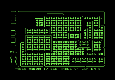 Screenshot of a 3D box frame drawn in PETSCII.