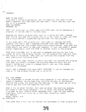 A page printed by a dot-matrix printer displaying numerous photocopying artefacts.